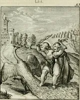An illustration from Cl. Bruins Aanmerkingen op Otto van Veens Zinnebeelden der goddelyke liefde (1726)