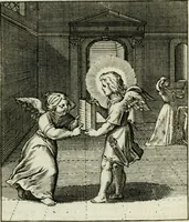 Picture 56 of 62 from Cl. Bruins Aanmerkingen op Otto van Veens Zinnebeelden der goddelyke liefde (1726), leaf 124