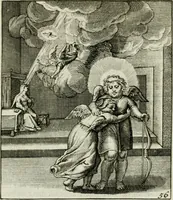 An illustration from Cl. Bruins Aanmerkingen op Otto van Veens Zinnebeelden der goddelyke liefde (1726)