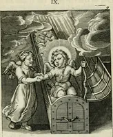 An illustration from Cl. Bruins Aanmerkingen op Otto van Veens Zinnebeelden der goddelyke liefde (1726)