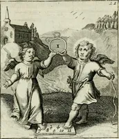 An illustration from Cl. Bruins Aanmerkingen op Otto van Veens Zinnebeelden der goddelyke liefde (1726)