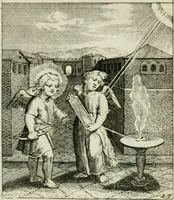 An illustration from Cl. Bruins Aanmerkingen op Otto van Veens Zinnebeelden der goddelyke liefde (1726)