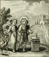 An illustration from Cl. Bruins Aanmerkingen op Otto van Veens Zinnebeelden der goddelyke liefde (1726)