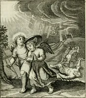 An illustration from Cl. Bruins Aanmerkingen op Otto van Veens Zinnebeelden der goddelyke liefde (1726)