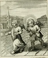 An illustration from Cl. Bruins Aanmerkingen op Otto van Veens Zinnebeelden der goddelyke liefde (1726)