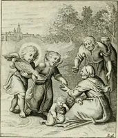 An illustration from Cl. Bruins Aanmerkingen op Otto van Veens Zinnebeelden der goddelyke liefde (1726)