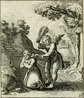 An illustration from Cl. Bruins Aanmerkingen op Otto van Veens Zinnebeelden der goddelyke liefde (1726)