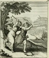 An illustration from Cl. Bruins Aanmerkingen op Otto van Veens Zinnebeelden der goddelyke liefde (1726)
