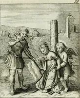 An illustration from Cl. Bruins Aanmerkingen op Otto van Veens Zinnebeelden der goddelyke liefde (1726)