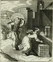 An illustration from Cl. Bruins Aanmerkingen op Otto van Veens Zinnebeelden der goddelyke liefde (1726)