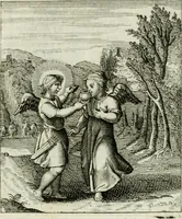 An illustration from Cl. Bruins Aanmerkingen op Otto van Veens Zinnebeelden der goddelyke liefde (1726)