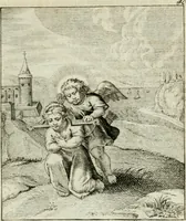 An illustration from Cl. Bruins Aanmerkingen op Otto van Veens Zinnebeelden der goddelyke liefde (1726)