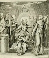 An illustration from Cl. Bruins Aanmerkingen op Otto van Veens Zinnebeelden der goddelyke liefde (1726)
