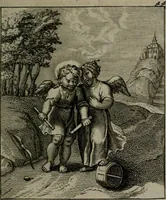 An illustration from Cl. Bruins Aanmerkingen, op Otto van Veens Zinnebeelden der goddelyke liefde (1726)