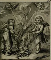 An illustration from Cl. Bruins Aanmerkingen, op Otto van Veens Zinnebeelden der goddelyke liefde (1726)
