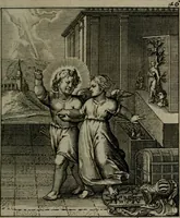 An illustration from Cl. Bruins Aanmerkingen, op Otto van Veens Zinnebeelden der goddelyke liefde (1726)