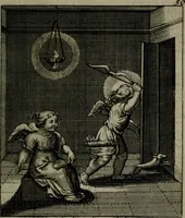 An illustration from Cl. Bruins Aanmerkingen, op Otto van Veens Zinnebeelden der goddelyke liefde (1726)