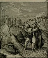 An illustration from Cl. Bruins Aanmerkingen, op Otto van Veens Zinnebeelden der goddelyke liefde (1726)