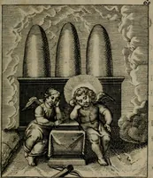 An illustration from Cl. Bruins Aanmerkingen, op Otto van Veens Zinnebeelden der goddelyke liefde (1726)