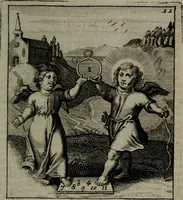 An illustration from Cl. Bruins Aanmerkingen, op Otto van Veens Zinnebeelden der goddelyke liefde (1726)