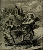 An illustration from Cl. Bruins Aanmerkingen, op Otto van Veens Zinnebeelden der goddelyke liefde (1726)