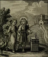 An illustration from Cl. Bruins Aanmerkingen, op Otto van Veens Zinnebeelden der goddelyke liefde (1726)
