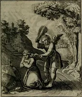 An illustration from Cl. Bruins Aanmerkingen, op Otto van Veens Zinnebeelden der goddelyke liefde (1726)