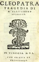 Picture 2 of 5 from Cleopatra : tragedia (1550), leaf 3