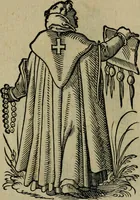Picture 55 of 108 from Cleri totius Romanae ecclesiae subiecti, seu, Pontificiorvm ordinvm omnivm omnino vtrivsqve sexvs, habitvs, artificiosissimis figuris, quibus Francisci Modii singula octosticha adiecta sunt, nunc primùm à Ivdoco Ammanno expressi: neqve vnquam antehac similiter editi. Addito libello singvlari eivsdem Francisci Modij Brug. in quo cuiusque ordinis ecclesiastici origo, progressus & vestitus ratio breuiter ex variis historicis delineatur (1585), leaf 104
