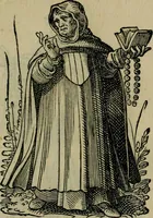 An illustration from Cleri totius Romanae ecclesiae subiecti, seu, Pontificiorvm ordinvm omnivm omnino vtrivsqve sexvs, habitvs, artificiosissimis figuris, quibus Francisci Modii singula octosticha adiecta sunt, nunc primùm à Ivdoco Ammanno expressi: neqve vnquam antehac similiter editi. Addito libello singvlari eivsdem Francisci Modij Brug. in quo cuiusque ordinis ecclesiastici origo, progressus & vestitus ratio breuiter ex variis historicis delineatur (1585)
