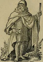 An illustration from Cleri totius Romanae ecclesiae subiecti, seu, Pontificiorvm ordinvm omnivm omnino vtrivsqve sexvs, habitvs, artificiosissimis figuris, quibus Francisci Modii singula octosticha adiecta sunt, nunc primùm à Ivdoco Ammanno expressi: neqve vnquam antehac similiter editi. Addito libello singvlari eivsdem Francisci Modij Brug. in quo cuiusque ordinis ecclesiastici origo, progressus & vestitus ratio breuiter ex variis historicis delineatur (1585)