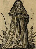 Picture 7 of 108 from Cleri totius Romanae ecclesiae subiecti, seu, Pontificiorvm ordinvm omnivm omnino vtrivsqve sexvs, habitvs, artificiosissimis figuris, quibus Francisci Modii singula octosticha adiecta sunt, nunc primùm à Ivdoco Ammanno expressi: neqve vnquam antehac similiter editi. Addito libello singvlari eivsdem Francisci Modij Brug. in quo cuiusque ordinis ecclesiastici origo, progressus & vestitus ratio breuiter ex variis historicis delineatur (1585), leaf 17