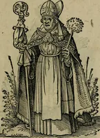 An illustration from Cleri totius Romanae ecclesiae subiecti, seu, Pontificiorvm ordinvm omnivm omnino vtrivsqve sexvs, habitvs, artificiosissimis figuris, quibus Francisci Modii singula octosticha adiecta sunt, nunc primùm à Ivdoco Ammanno expressi: neqve vnquam antehac similiter editi. Addito libello singvlari eivsdem Francisci Modij Brug. in quo cuiusque ordinis ecclesiastici origo, progressus & vestitus ratio breuiter ex variis historicis delineatur (1585)