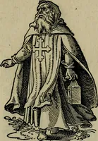 Picture 46 of 108 from Cleri totius Romanae ecclesiae subiecti, seu, Pontificiorvm ordinvm omnivm omnino vtrivsqve sexvs, habitvs, artificiosissimis figuris, quibus Francisci Modii singula octosticha adiecta sunt, nunc primùm à Ivdoco Ammanno expressi: neqve vnquam antehac similiter editi. Addito libello singvlari eivsdem Francisci Modij Brug. in quo cuiusque ordinis ecclesiastici origo, progressus & vestitus ratio breuiter ex variis historicis delineatur (1585), leaf 86