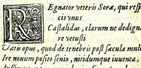 An illustration from Cl. Rvtilii Nvmatiani Galli V .c. Itinerarivm (1582)