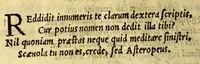 An illustration from Cl. Verderii Peripetasis epigrammatum variorum latius oratione soluta expressorum : : eiusdem Bombycum metamorphosis, ecloga cui titulus Aphtarques, & alia poematia (1581)