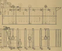 An illustration from The coal tar colours of Farbwerke vorm. Meister, Lucius & Brüning, Hoechst on Main, Germany, and their application in wool dyeing (1910)