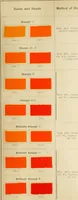 An illustration from The coal tar colours of Farbwerke vorm. Meister Lucius & Brüning, Hoechst on Main, Germany and their application in wool dyeing (1910)