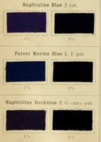 An illustration from The coal tar colours of Farbwerke vorm. Meister Lucius & Brüning, Hoechst on Main, Germany and their application in wool dyeing (1910)