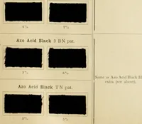 An illustration from The coal tar colours of Farbwerke vorm. Meister Lucius & Brüning, Hoechst on Main, Germany and their application in wool dyeing (1910)
