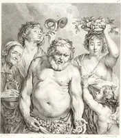 An illustration from Collection de cent-vingt estampes, gravée d'après les tableaux & dessins qui composoient le cabinet de m. Poullain ... précédée d'un abrégé historique de la vie des auteurs qui la composent ... Cette suite a été exécutée sous la direction du sieur Fr. Basan ... par de jeunes artistes des deux sexes, dont les talens se font connoître & accroissent de jour en jour. Le sr. Moitte ... en avoit fait les dessins, d'après les tableaux .. (1781)