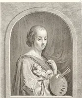 An illustration from Collection de cent-vingt estampes, gravée d'après les tableaux & dessins qui composoient le cabinet de m. Poullain ... précédée d'un abrégé historique de la vie des auteurs qui la composent ... Cette suite a été exécutée sous la direction du sieur Fr. Basan ... par de jeunes artistes des deux sexes, dont les talens se font connoître & accroissent de jour en jour. Le sr. Moitte ... en avoit fait les dessins, d'après les tableaux .. (1781)