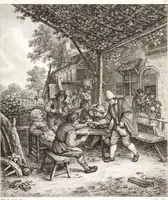 An illustration from Collection de cent-vingt estampes, gravée d'après les tableaux & dessins qui composoient le cabinet de m. Poullain ... précédée d'un abrégé historique de la vie des auteurs qui la composent ... Cette suite a été exécutée sous la direction du sieur Fr. Basan ... par de jeunes artistes des deux sexes, dont les talens se font connoître & accroissent de jour en jour. Le sr. Moitte ... en avoit fait les dessins, d'après les tableaux .. (1781)