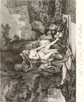 An illustration from Collection de cent-vingt estampes, gravée d'après les tableaux & dessins qui composoient le cabinet de m. Poullain ... précédée d'un abrégé historique de la vie des auteurs qui la composent ... Cette suite a été exécutée sous la direction du sieur Fr. Basan ... par de jeunes artistes des deux sexes, dont les talens se font connoître & accroissent de jour en jour. Le sr. Moitte ... en avoit fait les dessins, d'après les tableaux .. (1781)