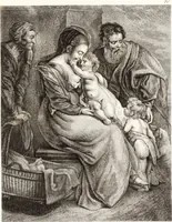An illustration from Collection de cent-vingt estampes, gravée d'après les tableaux & dessins qui composoient le cabinet de m. Poullain ... précédée d'un abrégé historique de la vie des auteurs qui la composent ... Cette suite a été exécutée sous la direction du sieur Fr. Basan ... par de jeunes artistes des deux sexes, dont les talens se font connoître & accroissent de jour en jour. Le sr. Moitte ... en avoit fait les dessins, d'après les tableaux .. (1781)