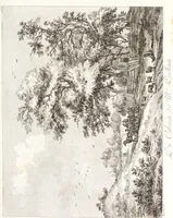 Picture 93 of 126 from Collection de cent-vingt estampes, gravée d'après les tableaux & dessins qui composoient le cabinet de m. Poullain ... précédée d'un abrégé historique de la vie des auteurs qui la composent ... Cette suite a été exécutée sous la direction du sieur Fr. Basan ... par de jeunes artistes des deux sexes, dont les talens se font connoître & accroissent de jour en jour. Le sr. Moitte ... en avoit fait les dessins, d'après les tableaux .. (1781), leaf 194
