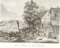 Picture 108 of 126 from Collection de cent-vingt estampes, gravée d'après les tableaux & dessins qui composoient le cabinet de m. Poullain ... précédée d'un abrégé historique de la vie des auteurs qui la composent ... Cette suite a été exécutée sous la direction du sieur Fr. Basan ... par de jeunes artistes des deux sexes, dont les talens se font connoître & accroissent de jour en jour. Le sr. Moitte ... en avoit fait les dessins, d'après les tableaux .. (1781), leaf 224