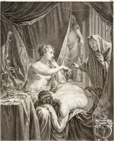 An illustration from Collection de cent-vingt estampes, gravée d'après les tableaux & dessins qui composoient le cabinet de m. Poullain ... précédée d'un abrégé historique de la vie des auteurs qui la composent ... Cette suite a été exécutée sous la direction du sieur Fr. Basan ... par de jeunes artistes des deux sexes, dont les talens se font connoître & accroissent de jour en jour. Le sr. Moitte ... en avoit fait les dessins, d'après les tableaux .. (1781)