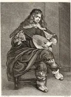 An illustration from Collection de cent-vingt estampes, gravée d'après les tableaux & dessins qui composoient le cabinet de m. Poullain ... précédée d'un abrégé historique de la vie des auteurs qui la composent ... Cette suite a été exécutée sous la direction du sieur Fr. Basan ... par de jeunes artistes des deux sexes, dont les talens se font connoître & accroissent de jour en jour. Le sr. Moitte ... en avoit fait les dessins, d'après les tableaux .. (1781)