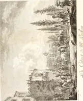 An illustration from Collection de cent-vingt estampes, gravée d'après les tableaux & dessins qui composoient le cabinet de m. Poullain ... précédée d'un abrégé historique de la vie des auteurs qui la composent ... Cette suite a été exécutée sous la direction du sieur Fr. Basan ... par de jeunes artistes des deux sexes, dont les talens se font connoître & accroissent de jour en jour. Le sr. Moitte ... en avoit fait les dessins, d'après les tableaux .. (1781)